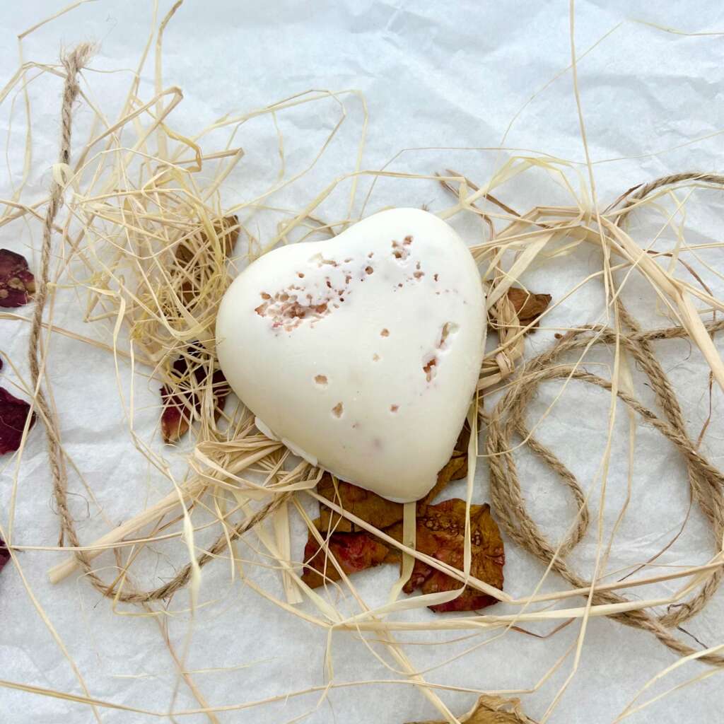 Heart shaped soap