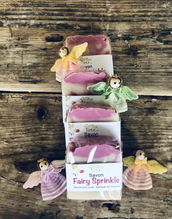 Fairy Sprinkle soap is kind and gentle on the skin.