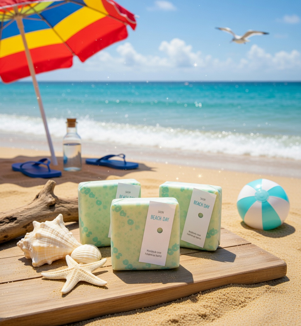 Beach Day Soap handmade natural ocean inspired soap bar